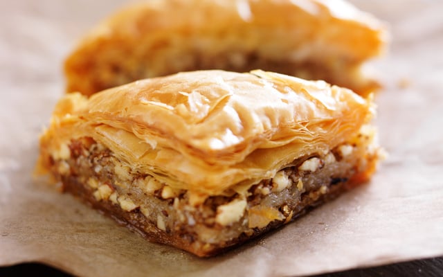 Baklavas amandes et pâte Filo