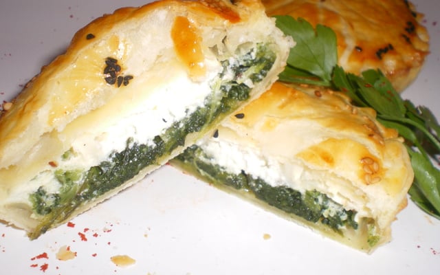 Feuilletés chèvre et épinards