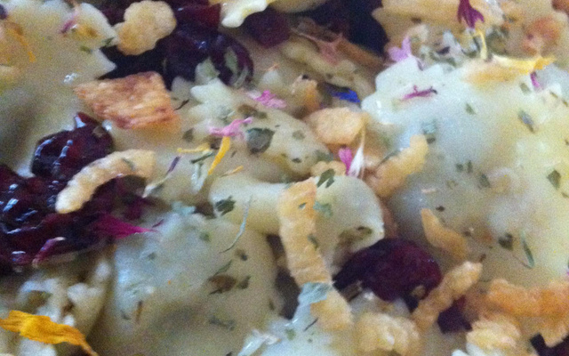 Ravioles épicées aux cranberries