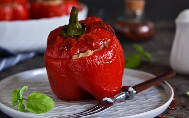 Poivrons farcis végétariens