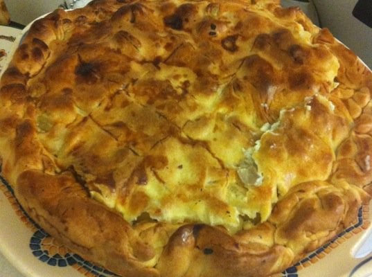 Tourte aux pommes de terre et fines herbes
