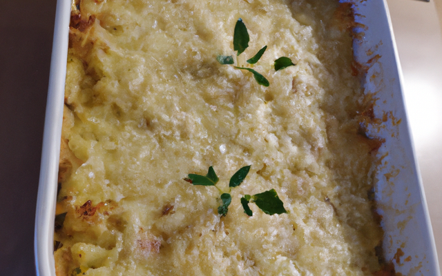 Gratin de riz complet