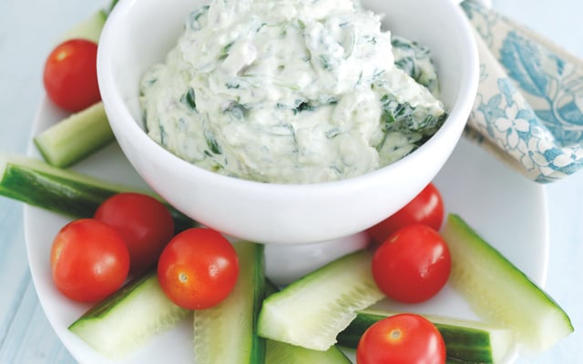 Dip avocat épinards