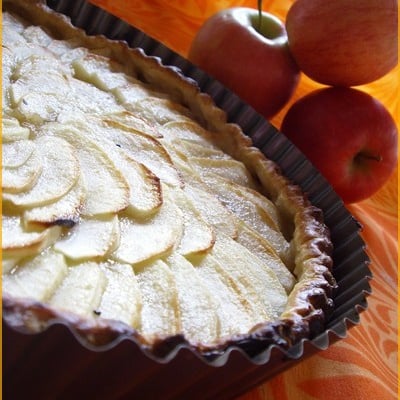 Tarte aux pommes express