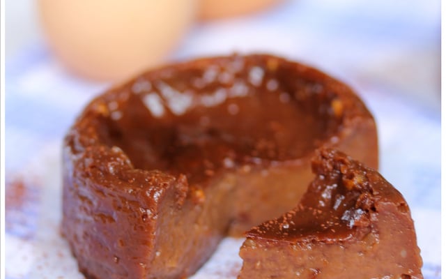 Flan pâtissier praliné (sans pâte)