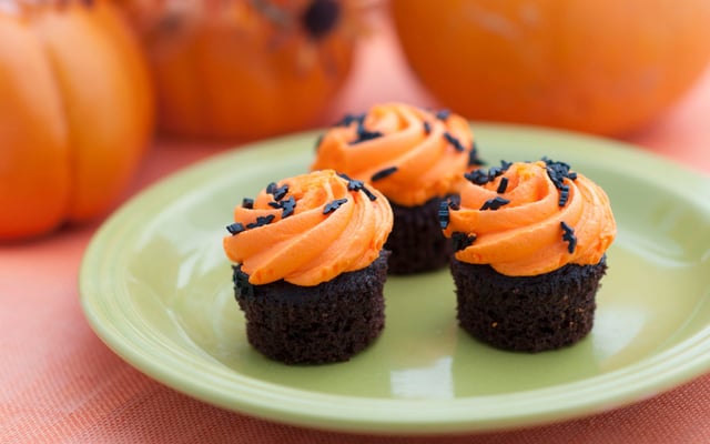 Cupcakes d'Halloween chocolat orange