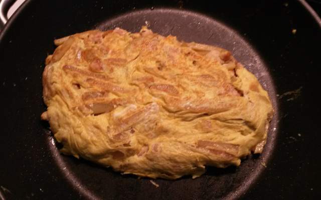 Tortilla aux pommes de terre et poulet