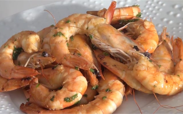 Crevettes marinées
