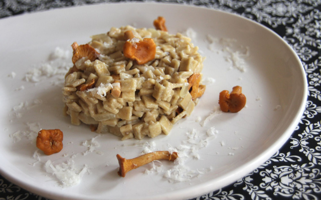 Crozets aux girolles façon risotto