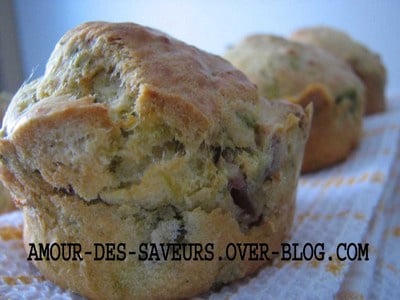Muffins printaniers au jambon de bayonne