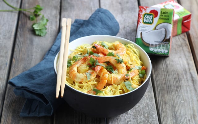 Curry de crevettes au lait de coco