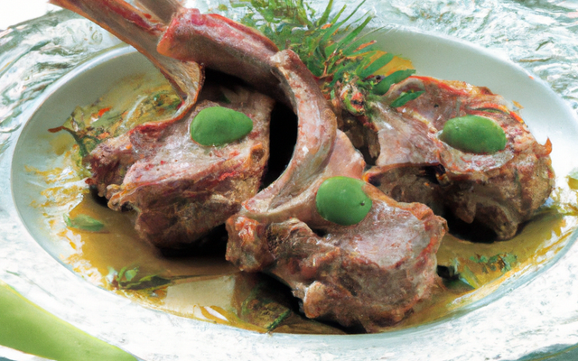 Agneau grillé à l'estragon