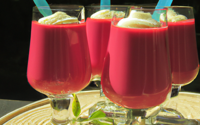 Verrines de mousse aux fruits rouges