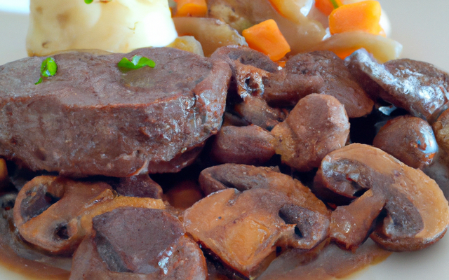 Roti de bœuf aux cèpes