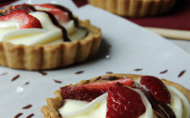 Petites tartes aux fraises, spéculoos et chocolat blanc