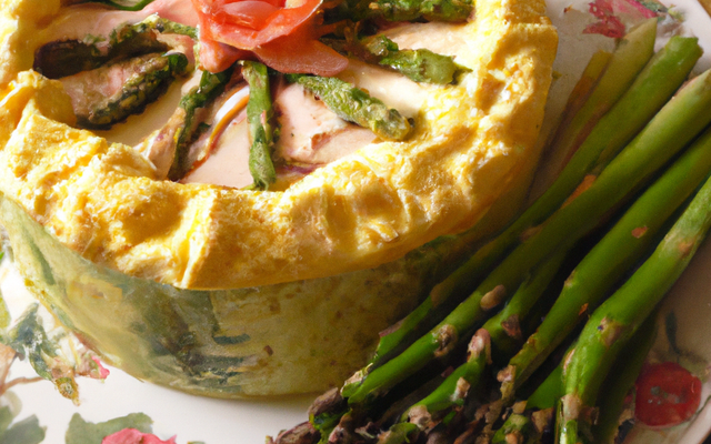 Charlotte d'asperges vertes maison