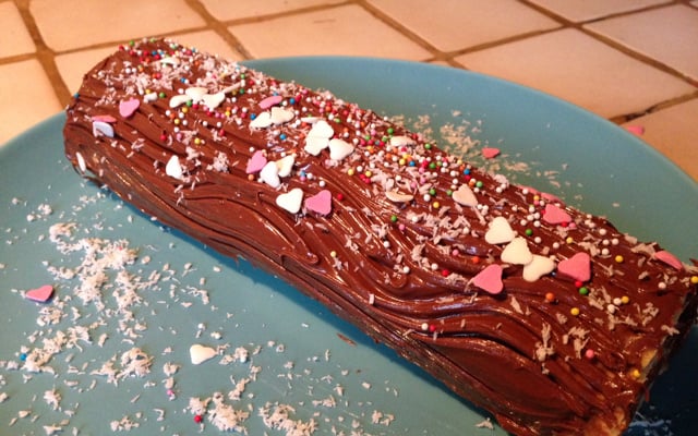 Roulé au Nutella ou bûche de Noël