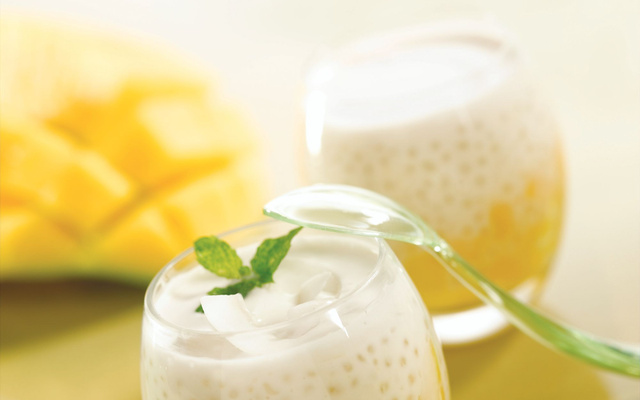 Crème dessert perlée