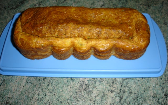 Cake au crabe et ciboulette