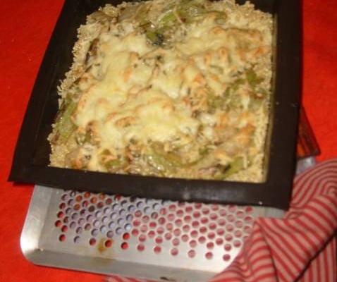 Gratin de quinoa aux blettes