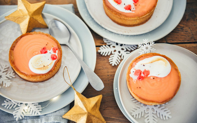 Tartelettes meringuées au pamplemousse et au Poivre de Timut