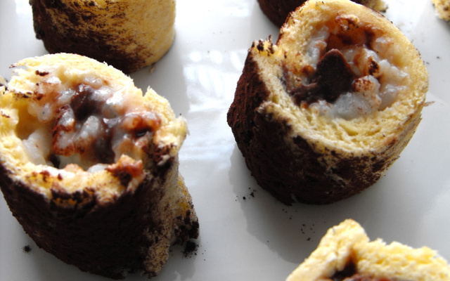 Sushis sucrés, brioche, nutella et riz au lait