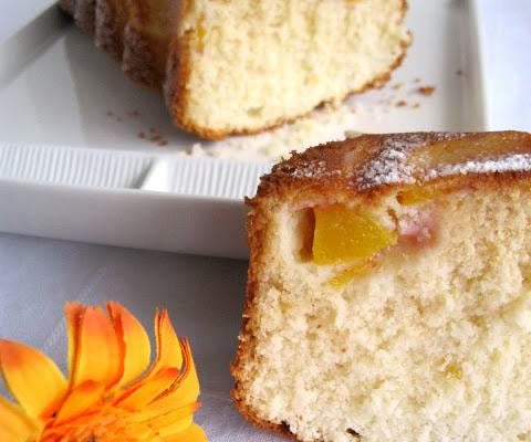 Cake d'été à la pêche