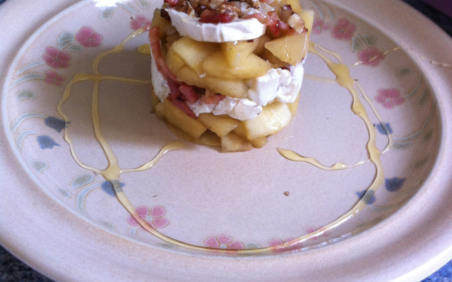 Mille feuilles chèvre-pomme