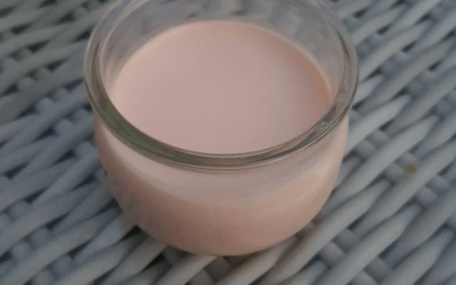 Panna cotta aux bonbons fraises