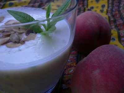 Smoothie Pêche verveine fraîche