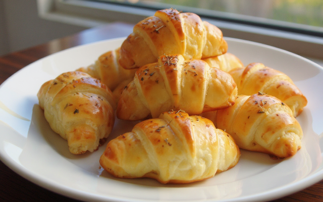 Croissant au saumon et boursin ail et fine herbes