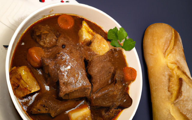Bœuf bourguignon au pain d'épices