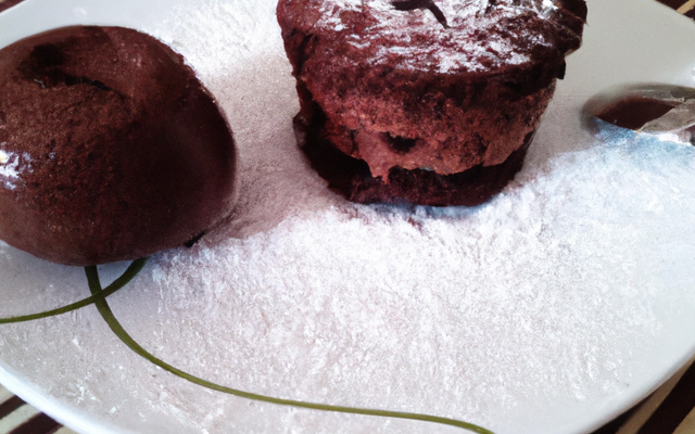 Fondant au chocolat vanille et coco râpée