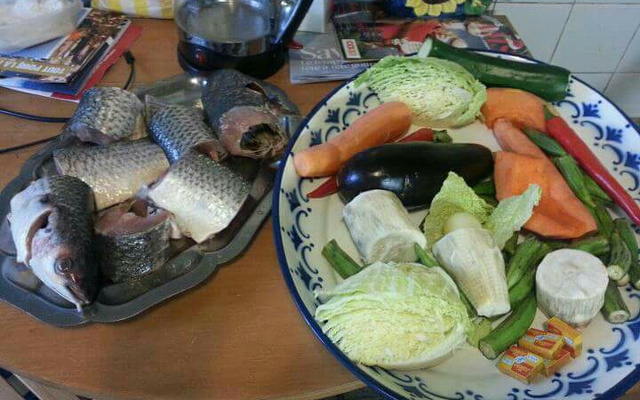 Tiebou  Dieune (riz au poisson) du Sénégal.