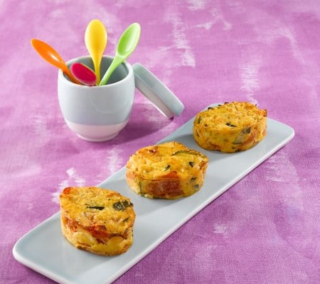 Flan de courgettes aux dés de jambon