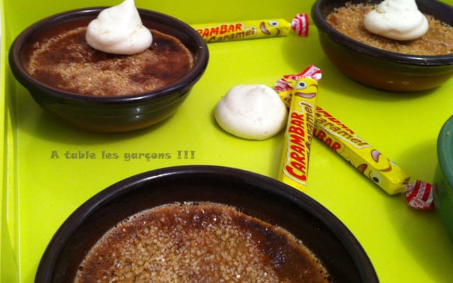 Crème brûlée au carambar originale