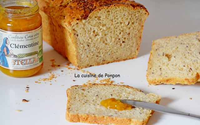 Pain au lait aux graines de lin