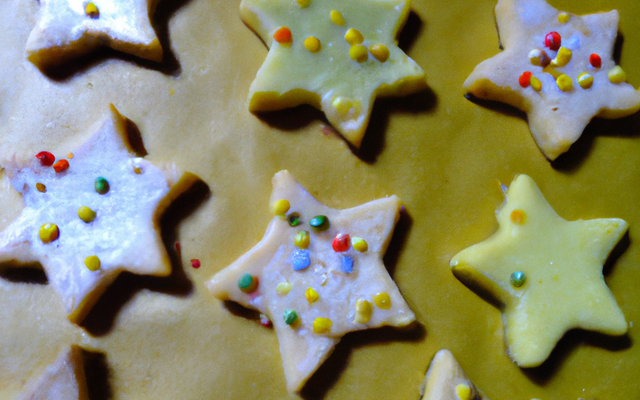 Biscuits de Noël colorés