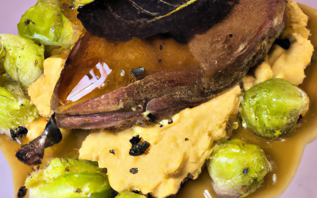 Colvert au choux et foie gras