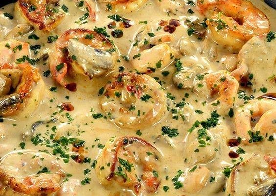 Crevettes à l’ail et lait de coco façon curry