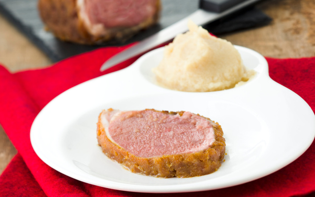 Agneau en croûte de pain d'épices