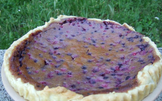 Tarte amande fruit rouge