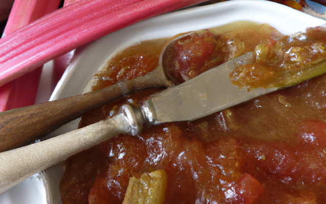 Confiture de Rhubarbe  aux 4 épices