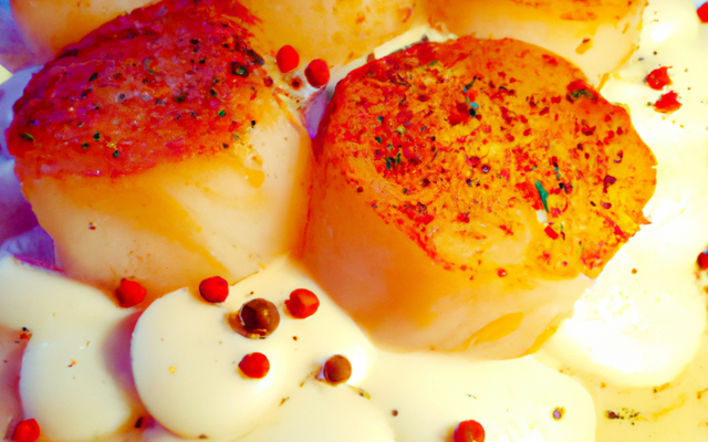 Poêlée de Saint-Jacques normandes à la crème d'épices douces