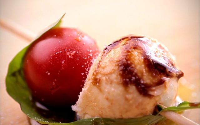 Brochette Mozzarella-tomate