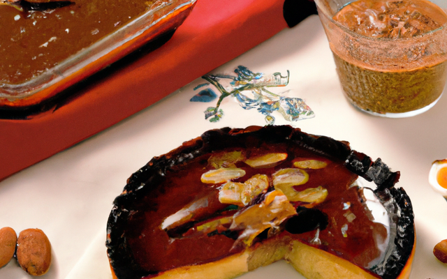 Flan au chocolat et amaretti