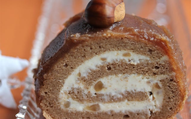 Bûche de Noël aux marrons