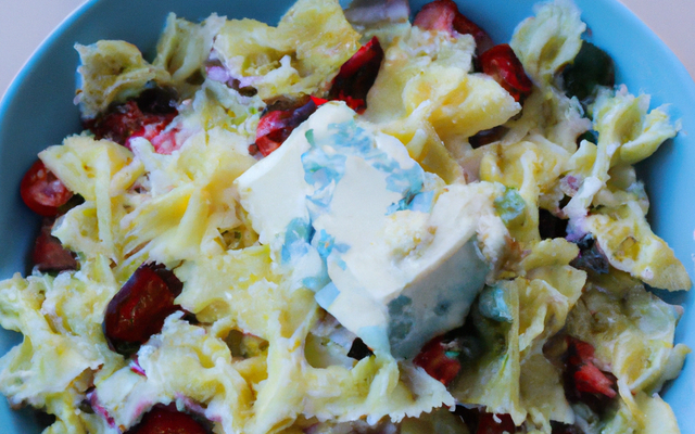 Farfalles à la ricotta et à la crème de fruits secs