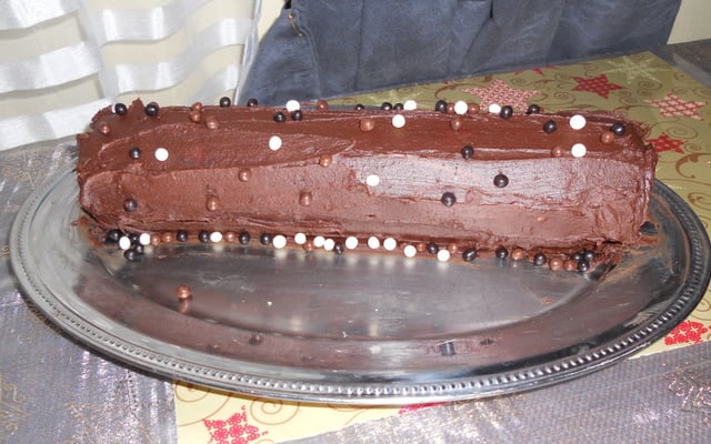 Bûche au chocolat maison