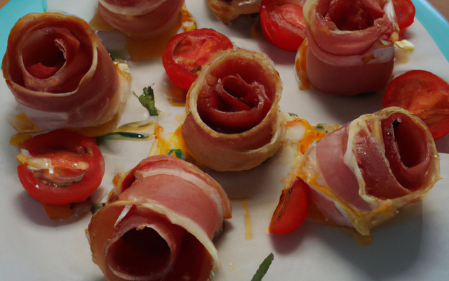Roulés de jambon à la tomate